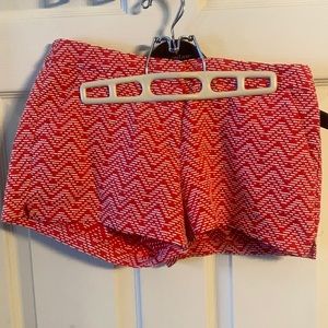 Orange and white shorts